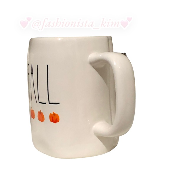 🛍️ Rae Dunn Fall mug with pumpkin images and orange interior new with ta… - Picture 3 of 5